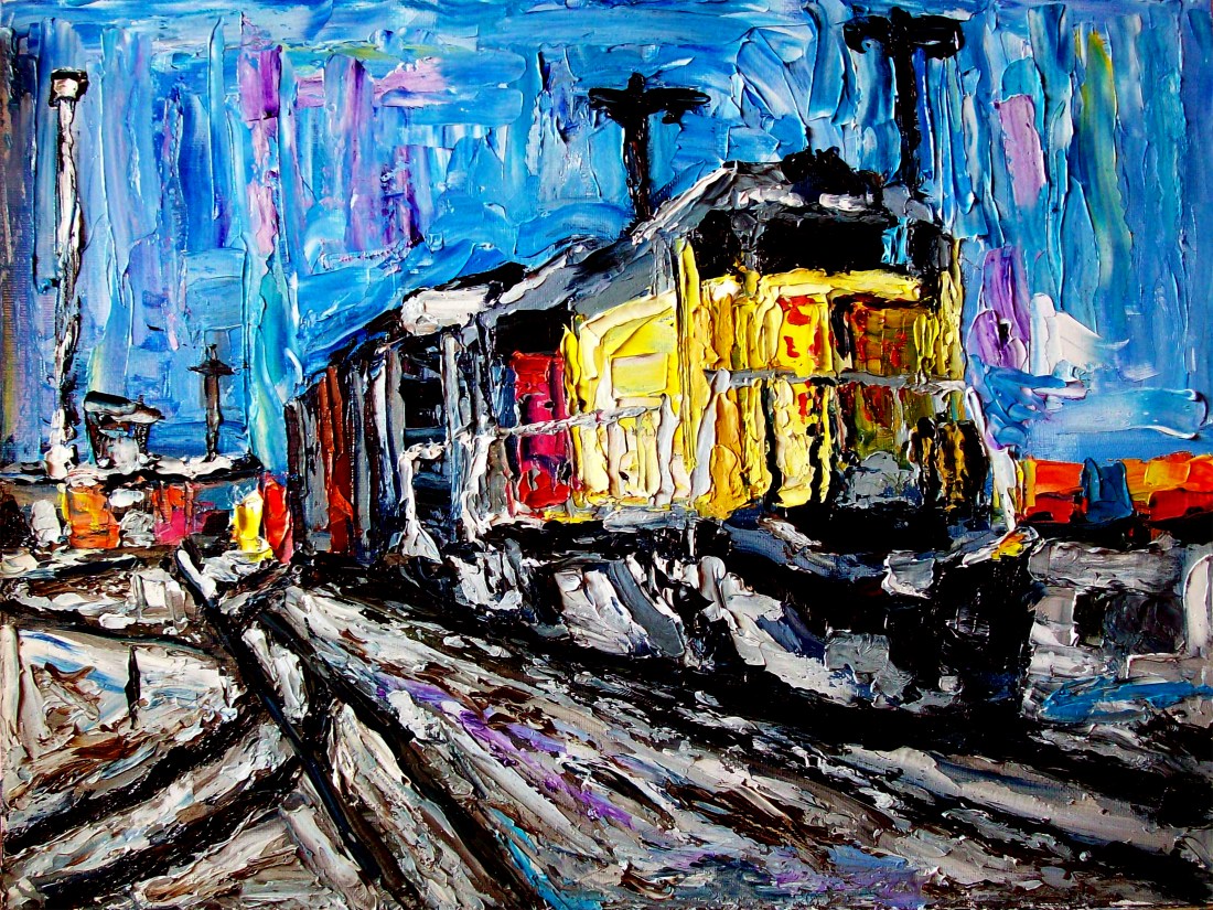 Allen_Forrest-forrest_train_san_jose_ca_oil_on_canvas_panel_12x16_2014