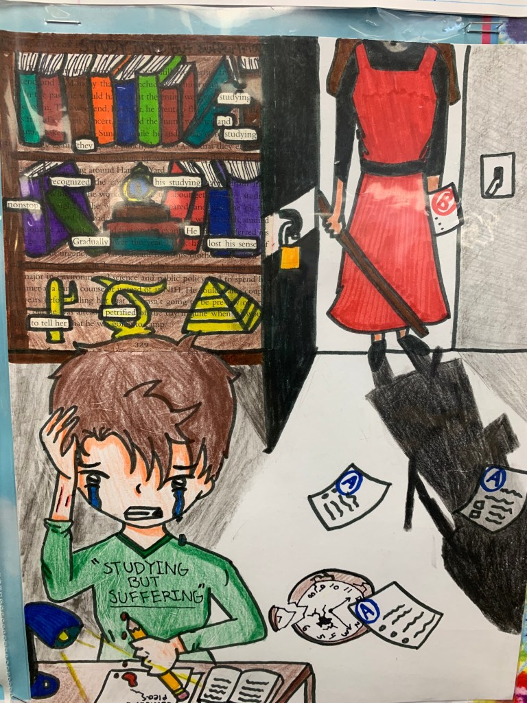 Image of student studying